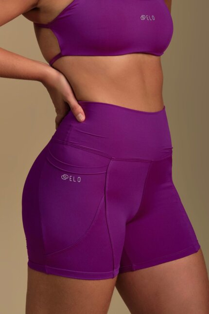 Short Paula Canelado Pink