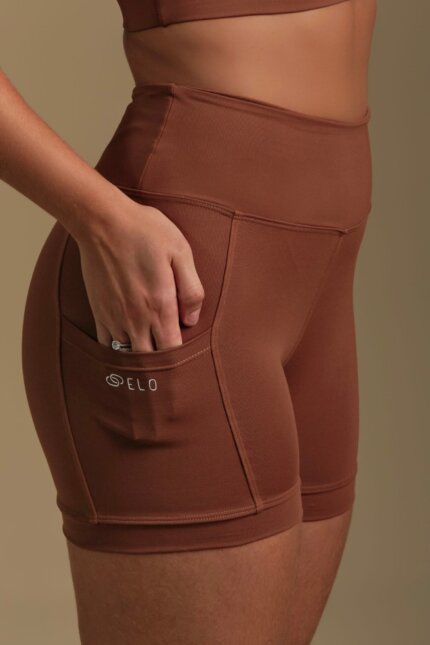 Short Bia Marrom Cacau